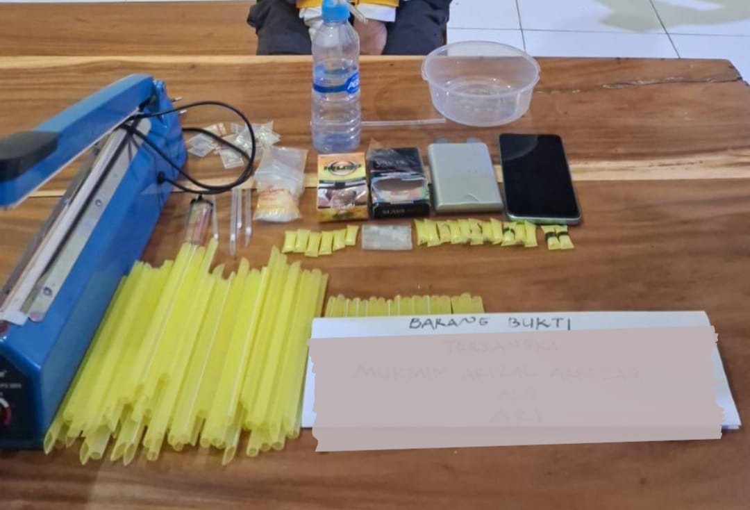 Polres Muna amankan Narkoba jenis sabu dengan berat bruto 6,86 gram/Foto:Istimewa
